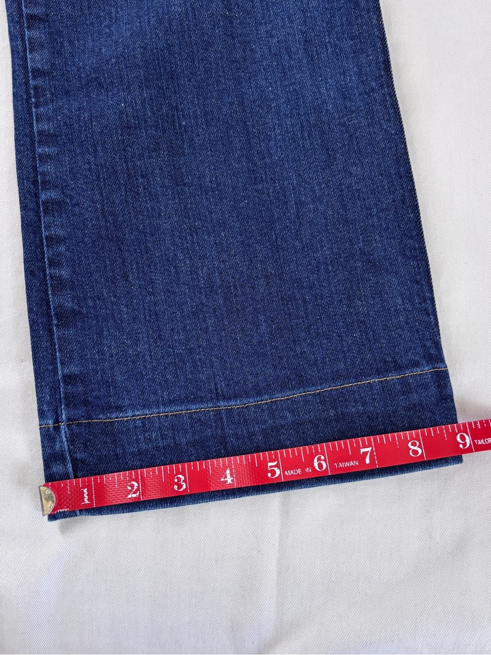 7 For All Mankind High Rise Wide Leg Denim Jeans Dark Wash Women's 27 (28x28) - Picture 14 of 14